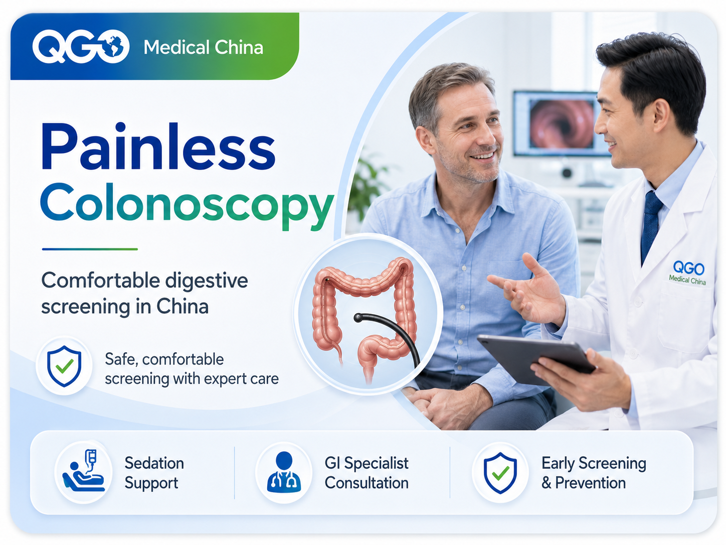 Full painless Colonoscopy